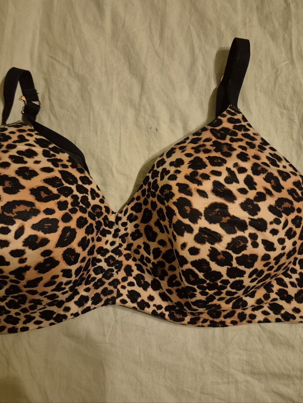 Secret Treasures Leopard Print Bra - Nude/Black 40DD
